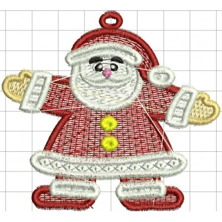 Ponchado Navidad Santa Claus calidad listo para bordar en Printernet