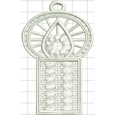 Ponchado Navidad Vela para bordar en Printernet