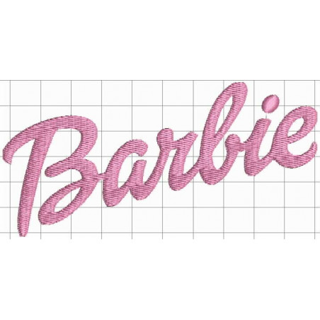 Ponchado Logo Barbie para bordar en Printernet