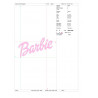 Ponchado Logo Barbie para bordar en Printernet