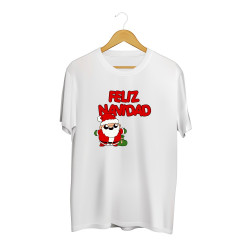 Playera Diseño Feliz Navidad con Santa  Diseño Unico Printernet