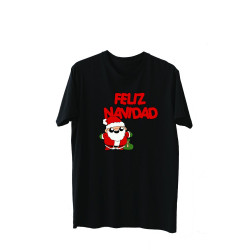 Playera Diseño Feliz Navidad con Santa  Diseño Unico Printernet