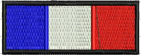 Ponchado Bandera Francia para bordar en Printernet