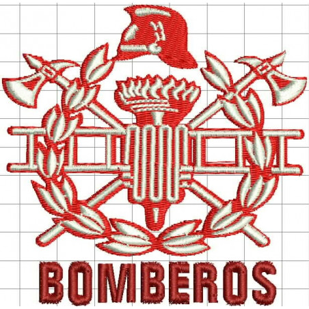 Ponchado Logo Bomberos para bordar en Printernet