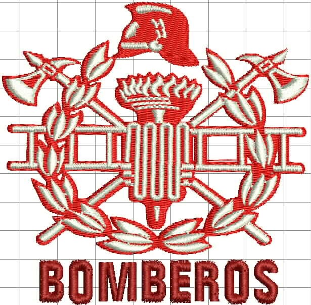 Ponchado Logo Bomberos para bordar en Printernet