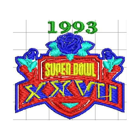 Ponchado Dallas Cowboys 1993 para bordar en Printernet