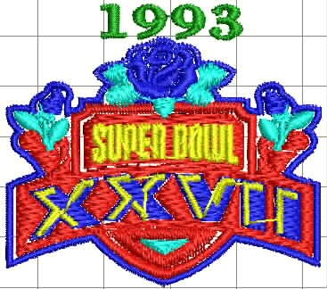 Ponchado Dallas Cowboys 1993 para bordar en Printernet