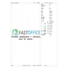 Ponchado logo FastOffice para bordar en Printernet