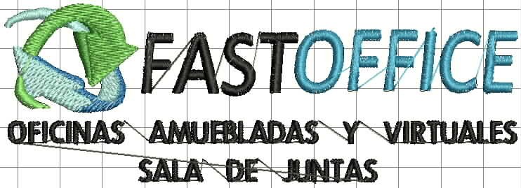 Ponchado logo FastOffice para bordar en Printernet
