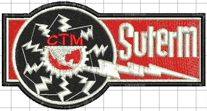 Ponchado logo SUTERM El Sindicato Único de Trabajadores Electricistas de la República Mexicana para bordar en Printernet