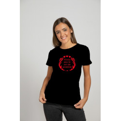 Printernet Playera De Manga Corta con Diseño de Amor y amistad Vivir sin ti , Ideal para Regalo