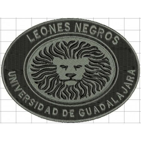 Ponchado logo Leones Negros UDG para bordar en Printernet