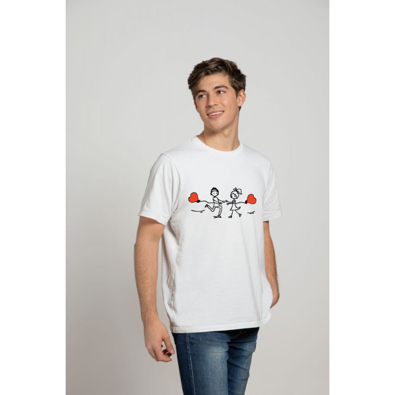 Printernet Playera De Manga Corta con Diseño de Amor y amistad Novios con Globos, Ideal para Regalo Printernet Playera De Manga Corta con Diseño de Amor y amistad Novios con Globos, Ideal para Regalo