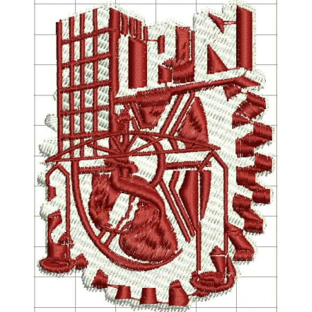 Ponchado logo IPN Instituto Politecnico Nacional para bordar en Printernet