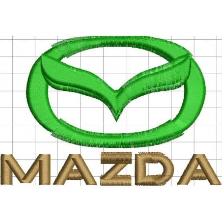 Ponchado logo Mazda para bordar en Printernet