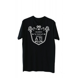 Printernet Playera De Manga Corta con Diseño de Amor y amistad Olvido todo menos a ti, Ideal para Regalo
