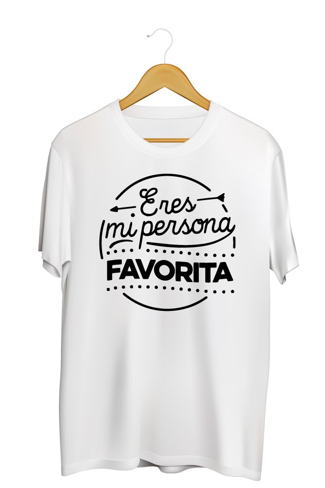 Printernet Playera De Manga Corta con Diseño de Amor y amistad, eres mi persona favorita