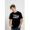Printernet Playera De Manga Corta con Diseño de Amor y amistad, Nido de Amor
