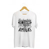 Printernet Playera De Manga Corta con Diseño de Amor y amistad, Lo divertido del camino es perderse con amig@s