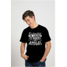 Printernet Playera De Manga Corta con Diseño de Amor y amistad, Lo divertido del camino es perderse con amig@s