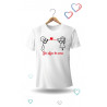 Printernet Playera De Manga Corta con Diseño de Amor y amistad, Yo digo TE AMO