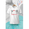 Printernet Playera De Manga Corta con Diseño de Amor y amistad, Yo digo TE AMO