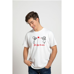 Printernet Playera De Manga Corta con Diseño de Amor y amistad, Yo digo TE AMO
