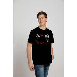 Printernet Playera De Manga Corta con Diseño de Amor y amistad, Yo digo TE AMO