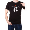 Printernet Playera De Manga Corta con Diseño de Amor y amistad, Amor en las nubes