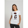 Printernet Playera De Manga Corta con Diseño de Amor y amistad, De la mano corazon