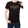 Printernet Playera De Manga Corta con Diseño de Amor y amistad,Girando Enamorados