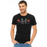 Printernet Playera De Manga Corta con Diseño de Amor y amistad,Girando Enamorados