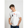 Printernet Playera De Manga Corta con Diseño de Amor y amistad,Burbujas de Amor