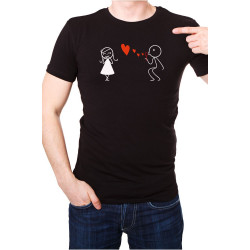 Printernet Playera De Manga Corta con Diseño de Amor y amistad,Burbujas de Amor