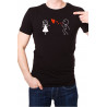 Printernet Playera De Manga Corta con Diseño de Amor y amistad,Burbujas de Amor