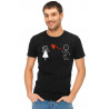 Printernet Playera De Manga Corta con Diseño de Amor y amistad,Burbujas de Amor