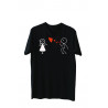 Printernet Playera De Manga Corta con Diseño de Amor y amistad,Burbujas de Amor
