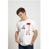 Printernet Playera De Manga Corta con Diseño de Amor y amistad, Bicicleta de Amor