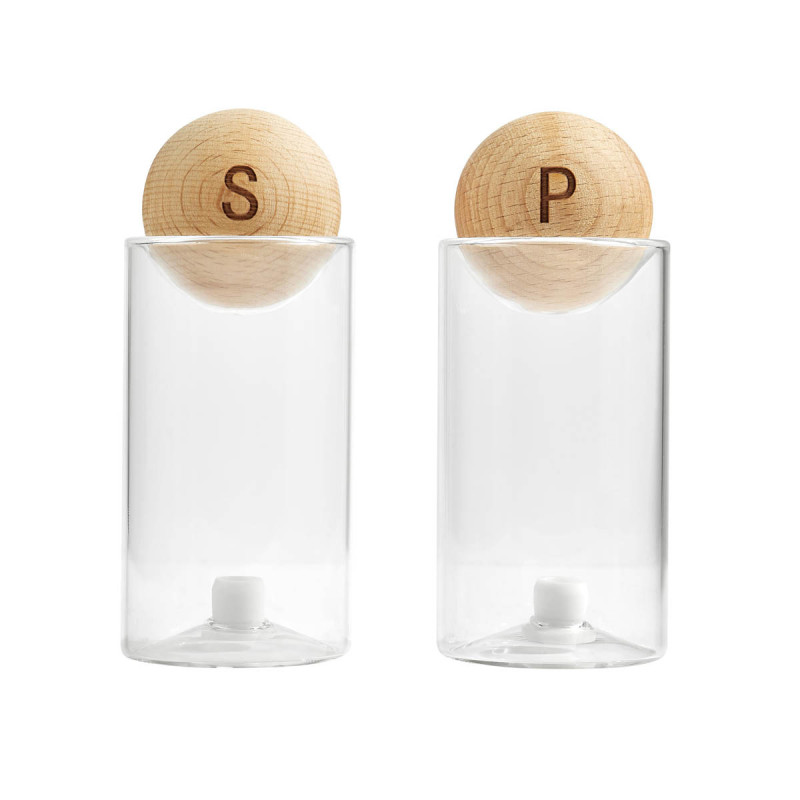 SET DE SALERO Y PIMENTERO BENITO BEIGE | Printernet