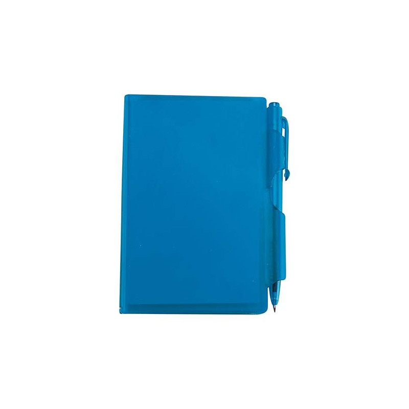 BLOCK DE NOTAS CON BOLÍGRAFO AZUL | Printernet