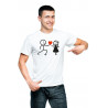 Printernet Playera De Manga Corta con Diseño de Amor y amistad, Te regalo mi Corazon