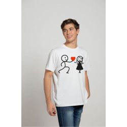 Printernet Playera De Manga Corta con Diseño de Amor y amistad, Te regalo mi Corazon