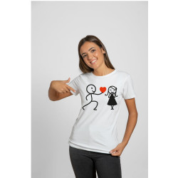 Printernet Playera De Manga Corta con Diseño de Amor y amistad, Te regalo mi Corazon