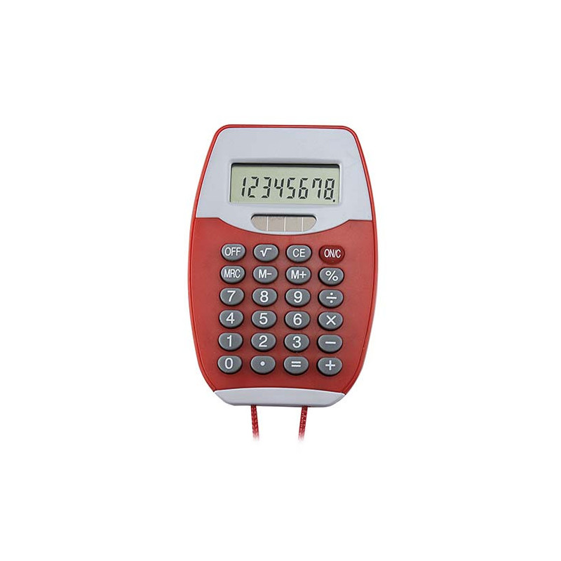 CALCULADORA COLGABLE ENCORE ROJO | Printernet