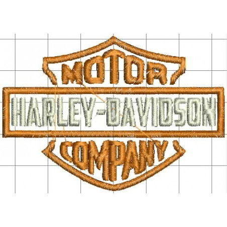 Ponchado logo Harley Davidson Auto para bordar en Printernet