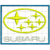 Ponchado logo Subaru para bordar en Printernet