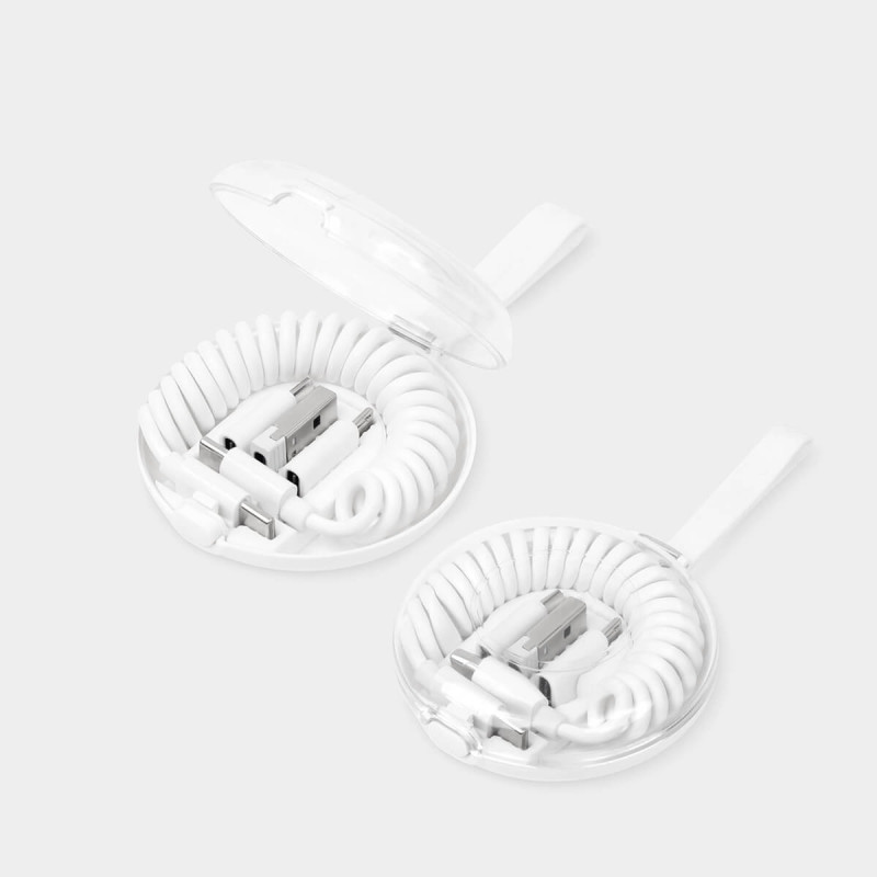CABLE DE CARGA SPIRA BLANCO | Printernet