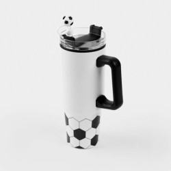 TERMO SOCCER BLANCO Y NEGRO | Printernet