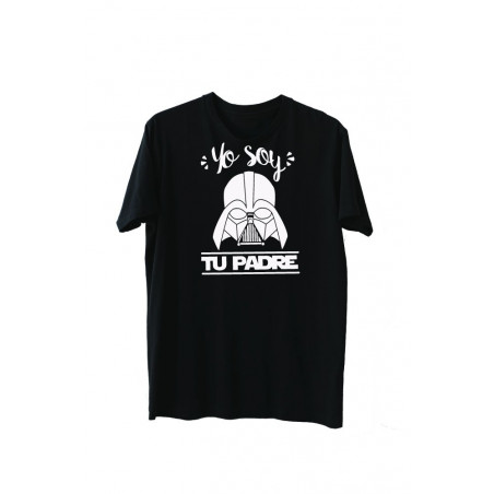 Playera Día Del Padre Diseño Yo soy tu padre sobre playera negra