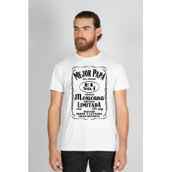 Printernet Playera De Manga Corta El Mejor Papa el Numero 1